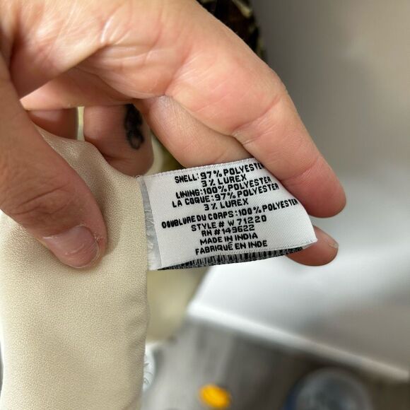 Walter Baker Brani Puff Sleeve Zebra Mini Wrap Dress Size M Retro Y2K Designer - Picture 9 of 11